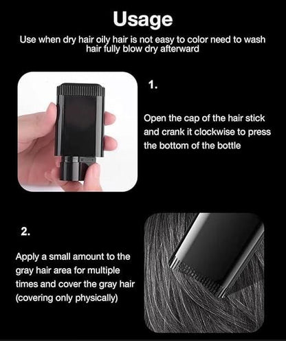 Instant Hair Color Stick with Built-In Comb